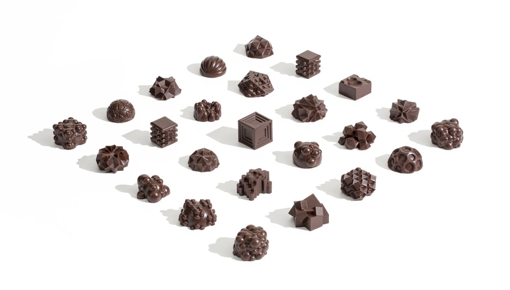 3D printed chocolates by Ryan L Foote 