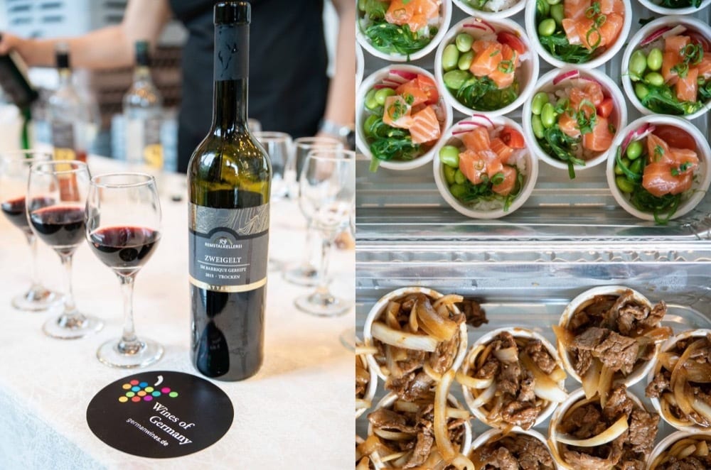 Wines from Wines of Germany and food from Fama’s Kitchen Hong Kong
