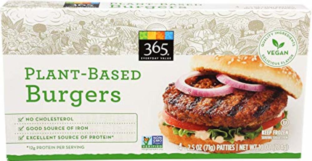 Plant-based burger patties