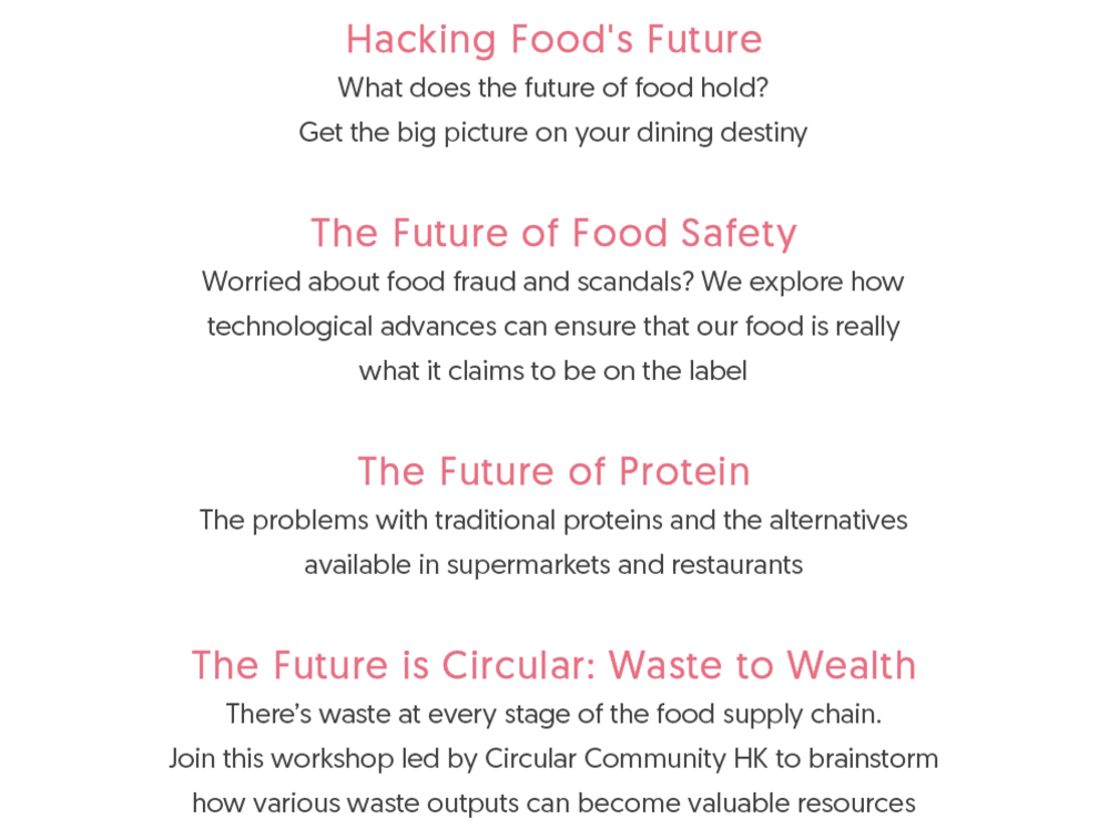 Food&apos;s Future Summit Day 2 Morning Agenda